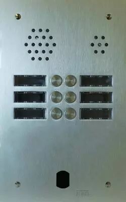 Plaque Audio Alu 2R 6Bp 2Voice Complete (A83/206M)