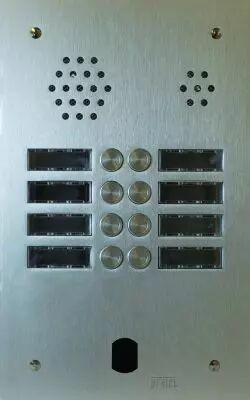 Plaque Audio Alu 2R 8Bp 2Voice Complete (A83/208M)