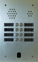 Plaque Audio Alu 2R 8Bp 2Voice Complete (A83/208M)