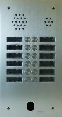 Plaque Audio Alu 2R 12Bp 2Voice Complete (A83/212M)