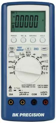 Multim�tre num�rique 60000 points, TRMS AC+DC, interface USB.  (BK393)