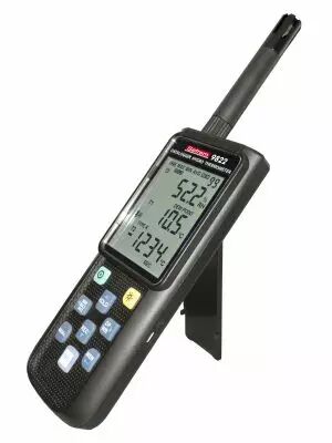 Thermom�tre hygrom�tre portable.Thermocouple K,J,E,T,N,R,S.Humidit� 0 � 100%. (SEFRAM9822)