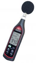 Sonomètre gamme 30à130dB, précsion:+/-1,4dB, bande passante 20Hz à 8Khz. USB (SEFRAM9836)