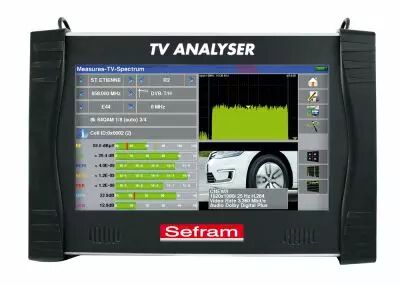 Mesureur de champs NUMERIQUE HD 4K H265, terrestre, satellite et cable (SEFRAM78804K)