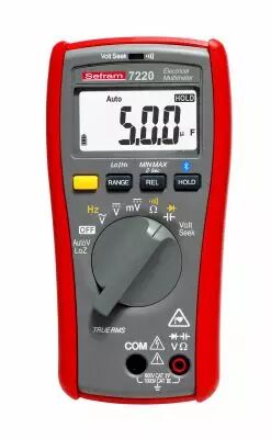 Multim�tre 6000 pts Bluetooth. TRMS AC. Capacim�tre, r�sistance ,courant DC. (SEFRAM7220)