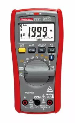 Multim�tre 6000 pts Bluetooth. TRMS AC. Capacim�tre, r�sistance, courant DC. (SEFRAM7223)
