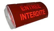 Panneau lumineux incendie LED IP65 (30490)