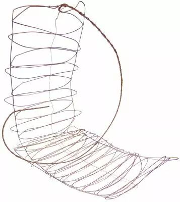 Grille de terre en cuivre dimensions 0,40 x 2,40 m, avec 2 c�bles de 0,5 m. (BR263)