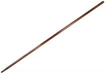 Piquet de terre en acier cuivré autoallongeable diam. 17,3 mm longueur 1 m. (BR270)
