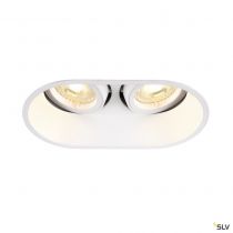 HORN, encastré de plafond intérieur, double, blanc, GU10/QPAR51, 25W max (1006122)