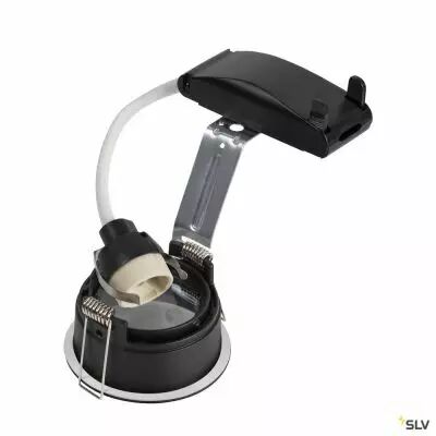 HORN, encastr� de plafond int�rieur, simple, noir, GU10/QPAR51, 25W max, IP20/IP44, RT 2012 (1005435)