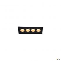 MILANDOS 4, encastré de plafond intérieur, noir, LED, 8W, 2700K (1005407)