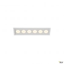 MILANDOS 6, encastré de plafond intérieur, blanc, LED, 12W, 2700K (1005417)