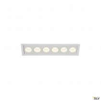 MILANDOS 6, encastré de plafond intérieur, blanc, LED, 12W, 3000K (1005418)