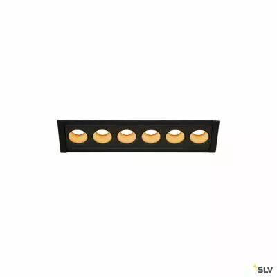 MILANDOS 6, encastr� de plafond int�rieur, noir, LED, 12W, 2700K (1005415)