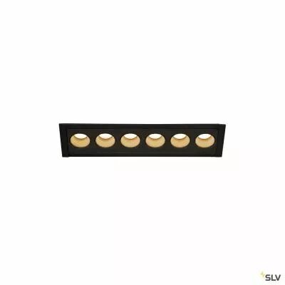MILANDOS 6, encastr� de plafond int�rieur, noir, LED, 12W, 3000K (1005416)