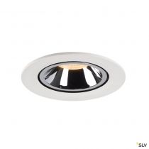 NUMINOS® GIMBLE L, encastré de plafond intérieur, 20°, blanc/chrome, LED, 25,4W, 2700K (1005986)