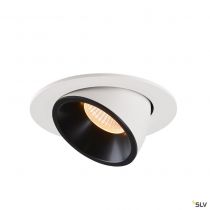 NUMINOS® GIMBLE L, encastré de plafond intérieur, 20°, blanc/noir, LED, 25,4W, 2700K (1005984)