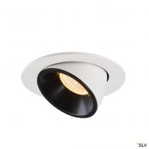 NUMINOS® GIMBLE L, encastré de plafond intérieur, 20°, blanc/noir, LED, 25,4W, 3000K (1006002)