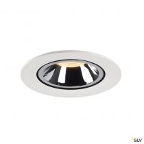 NUMINOS® GIMBLE L, encastré de plafond intérieur, 40°, blanc/chrome, LED, 25,4W, 3000K (1006007)