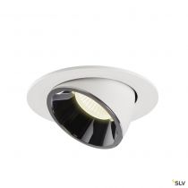 NUMINOS® GIMBLE L, encastré de plafond intérieur, 40°, blanc/chrome, LED, 25,4W, 4000K (1006025)