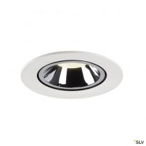 NUMINOS® GIMBLE L, encastré de plafond intérieur, 40°, blanc/chrome, LED, 25,4W, 4000K (1006025)