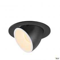 NUMINOS® GIMBLE L, encastré de plafond intérieur, 40°, noir/blanc, LED, 25,4W, 3000K (1005997)