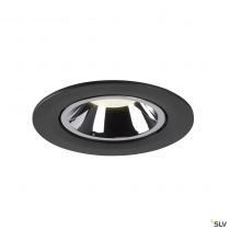 NUMINOS® GIMBLE L, encastré de plafond intérieur, 40°, noir/chrome, LED, 25,4W, 4000K (1006016)