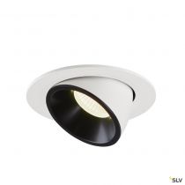 NUMINOS® GIMBLE L, encastré de plafond intérieur, 55°, blanc/noir, LED, 25,4W, 4000K (1006026)