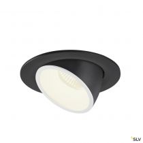 NUMINOS® GIMBLE L, encastré de plafond intérieur, 55°, noir/blanc, LED, 25,4W, 4000K (1006018)