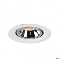 NUMINOS® GIMBLE M, encastré de plafond intérieur, 20°, blanc/chrome, LED, 17,5W, 2700K (1005932)