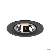 NUMINOS® GIMBLE M, encastré de plafond intérieur, 20°, noir/chrome, LED, 17,5W, 2700K (1005923)