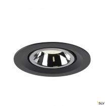 NUMINOS® GIMBLE M, encastré de plafond intérieur, 20°, noir/chrome, LED, 17,5W, 4000K (1005959)