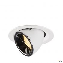 NUMINOS® GIMBLE M, encastré de plafond intérieur, 40°, blanc/chrome, LED, 17,5W, 3000K (1005953)