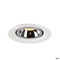 NUMINOS® GIMBLE M, encastré de plafond intérieur, 40°, blanc/chrome, LED, 17,5W, 3000K (1005953)