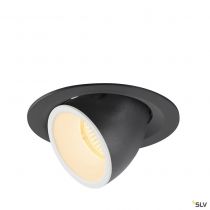 NUMINOS® GIMBLE M, encastré de plafond intérieur, 40°, noir/blanc, LED, 17,5W, 3000K (1005943)