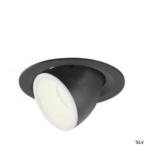 NUMINOS® GIMBLE M, encastré de plafond intérieur, 40°, noir/blanc, LED, 17,5W, 4000K (1005961)