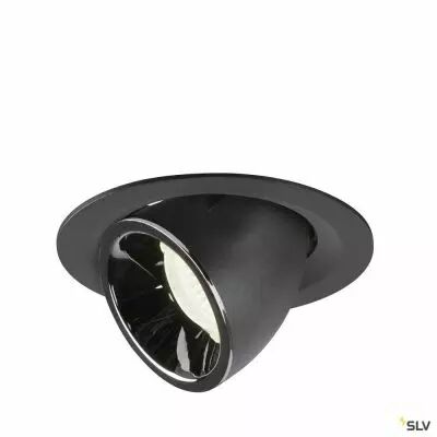 NUMINOS� GIMBLE M, encastr� de plafond int�rieur, 40�, noir/chrome, LED, 17,5W, 4000K (1005962)