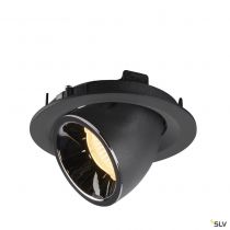 NUMINOS® GIMBLE M, encastré de plafond intérieur, 55°, noir/chrome, LED, 17,5W, 3000K (1005947)