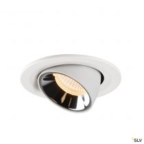 NUMINOS® GIMBLE S, encastré de plafond intérieur, 20°, blanc/chrome, LED, 8,6W, 2700K (1005878)