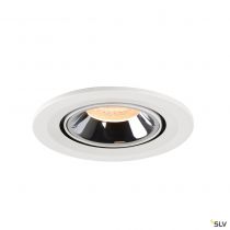 NUMINOS® GIMBLE S, encastré de plafond intérieur, 20°, blanc/chrome, LED, 8,6W, 2700K (1005878)