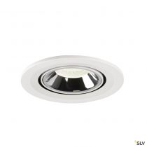 NUMINOS® GIMBLE S, encastré de plafond intérieur, 20°, blanc/chrome, LED, 8,6W, 4000K (1005914)
