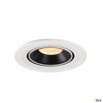 NUMINOS® GIMBLE S, encastré de plafond intérieur, 20°, blanc/noir, LED, 8,6W, 3000K (1005894)