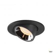 NUMINOS® GIMBLE S, encastré de plafond intérieur, 20°, noir/chrome, LED, 8,6W, 2700K (1005869)