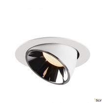 NUMINOS® GIMBLE XL, encastré de plafond intérieur, 20°, blanc/chrome, LED, 37,4W, 2700K (1006040)