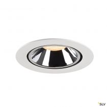 NUMINOS® GIMBLE XL, encastré de plafond intérieur, 20°, blanc/chrome, LED, 37,4W, 2700K (1006040)
