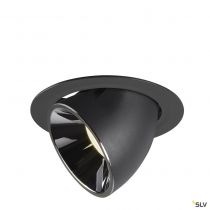 NUMINOS® GIMBLE XL, encastré de plafond intérieur, 20°, noir/chrome, LED, 37,4W, 4000K (1006067)