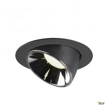 NUMINOS® GIMBLE XL, encastré de plafond intérieur, 20°, noir/chrome, LED, 37,4W, 4000K (1006067)