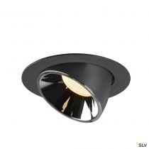 NUMINOS® GIMBLE XL, encastré de plafond intérieur, 40°, noir/chrome, LED, 37,4W, 3000K (1006052)