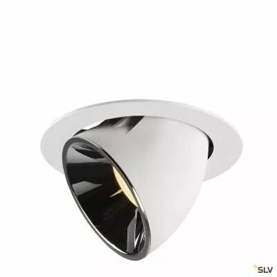 NUMINOS� GIMBLE XL, encastr� de plafond int�rieur, 55�, blanc/chrome, LED, 37,4W, 3000K (1006064)